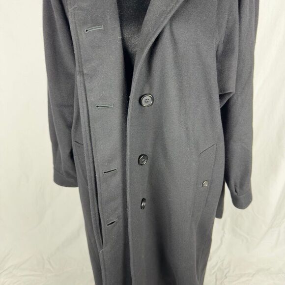 Burberry Wool/Alpaca Black Abaya Hooded Trench Coat - Women’s 6L - Picture 11 of 16